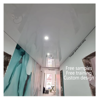 Película de PVC para Techo Msd de 1.5-5m, Blanco Brillante, Negro Mate, Satinado, para Decoración de Techo, Papel Tapiz para Pared, Azulejos Flexibles para Techo