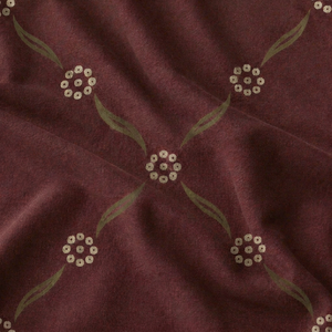 Tela de Lino Orgánica Ecológica Premium con Estampado Digital, Color Ciruela Mate, Ligera, 120 GSM - Product Image 5