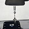 Pendentif chapelet en bois avec chaîne de perles, croix gravée, marron foncé, pour décoration de porte, voiture et maison, idéal comme cadeau - Product Image 3