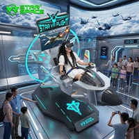 Simulador de Vuelo VR Profesional Star VR Flight, Simulador de Entrenamiento de Vuelo con Movimiento Comercial para Parques de Diversiones Interiores