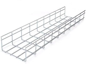 औद्योगिक केबल प्रबंधन के लिए 304/316 स्टेनलेस स्टील तार जाल केबल ट्रे आग प्रतिरोध - Product Image 3