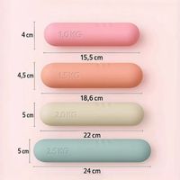 Haltères et Kettlebells en Silicone – Vente Directe Usine – Exercice des Bras, Poignée Confortable Antidérapante et Durable – Accessoires de Gym