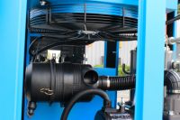 Compresseur d'air industriel fixe 15 kW 20 CV, mini, alimenté en courant alternatif 220 V, refroidi par air, à vis rotative, avec PLC intégré