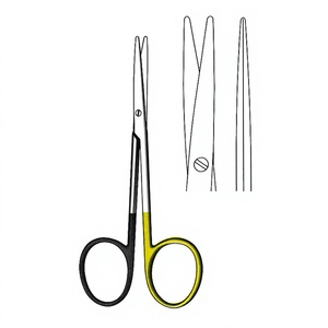 Ciseaux chirurgicaux Baby-Metzenbaum 11,5 cm / 4-1/2 pouces, lame droite dentelée Super Cut TC, acier inoxydable de qualité supérieure - Product Image 1
