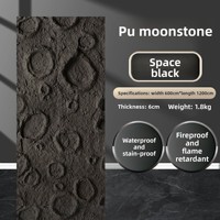 Panneau mural en mousse PU imitation pierre artificielle, résistant à l'humidité, pour usage intérieur/extérieur, avec design de briques 3D