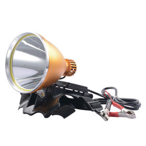 Lampe de pêche LED 12V haute luminosité, mise au point réglable, rechargeable avec pinces pour batterie, pour utilisation en extérieur - Product Image 1
