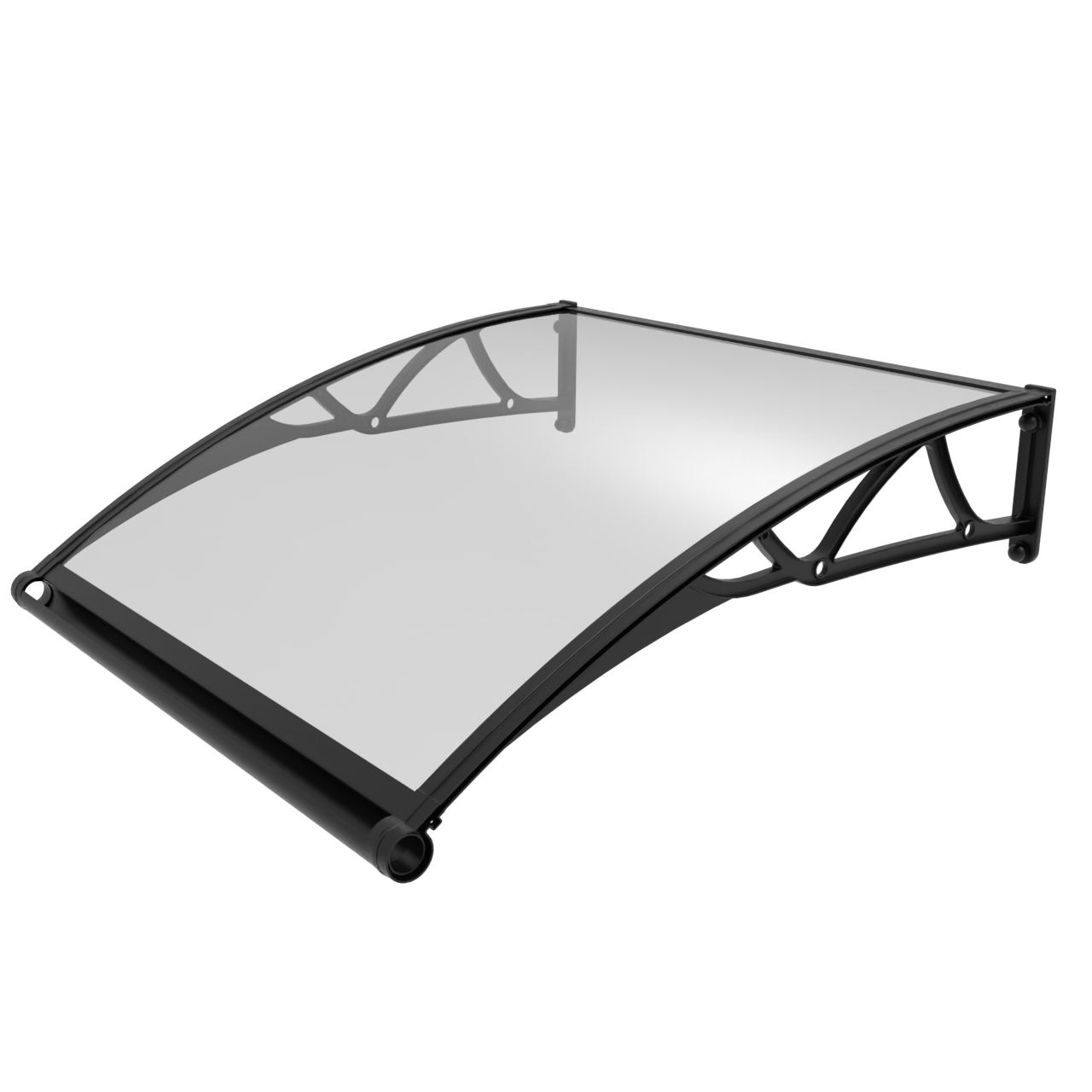 แผ่นใสพร้อมขายึดสีดำ