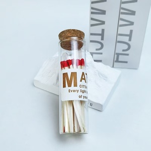 Fiammiferi profumati per <span class=keywords><strong>coppe</strong></span> di candela con fiammiferi allungati bottiglia di 7.5cm Vintage abbinamenti creativi in barattolo di vetro bottiglia di aromaterapia partita - Product Image 1