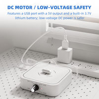 Agitateur magnétique miniature YAGO, batterie intégrée 1200 mA, capacité 1-1,5 L, 200-2000 tr/min, mélangeur magnétique de laboratoire portable, plaque d'agitation