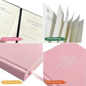 Cuaderno Personalizado A5 de Tela de Lino con Encuadernación Cosida, Tapa Dura, Diario de Gratitud, Planificador, Cubierta de Tela, Regalo Escolar, Lote Pequeño - Product Image 4