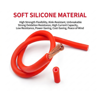 Câble en caoutchouc silicone résistant aux hautes températures YGC, fil électrique multiconducteur flexible en cuivre, IP67, pour construction aérienne