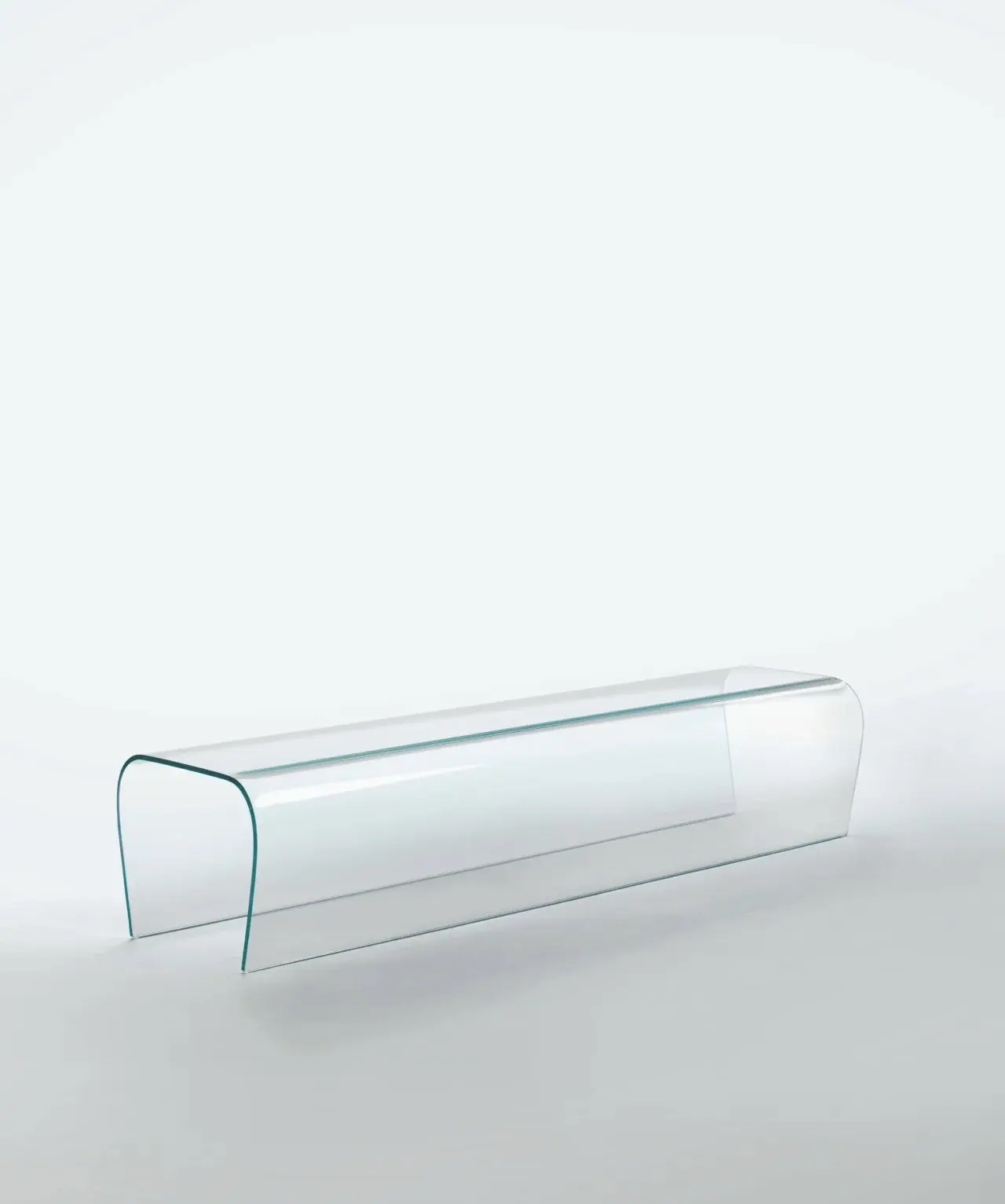 Curved Glass Bench for Outdoor Bathroom Staircase Industrial Hotel Gym Farmhouse Apartment Basement-Versatile Decoration