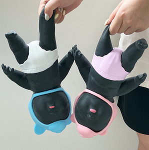 Large Black Doll Sand Filled, Plastic, Strong Stretching and Squeezing Toy, Non <b>Rebounding</b>, Decompression Toy - Product Image 6