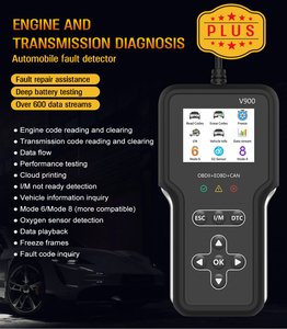 Phổ V900 OBDII Máy quét tự động phần mềm mới nhất phiên bản mã đọc và công cụ phân tích động cơ với <span class=keywords><strong>1</strong></span> năm bảo hành - Product Image 2