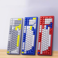 98 Keys Mixed Color Wired Mechanical Keyboard FV-K98 Computer Hardware & Software RGB Gaming Keyboardfor Tablet Gamer