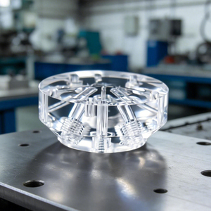 Pièces de corps de valve en acrylique sur mesure, haute transparence, composants PMMA haute brillance, usinage CNC, tournage de précision, fraisage miroir - Product Image 4