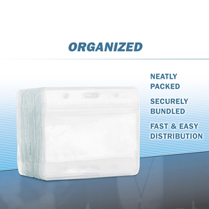 Directo de fábrica PVC Crystal ID Card Badge Holder Impermeable Business Card Holder Material de aluminio Muestra gratis - Product Image 3