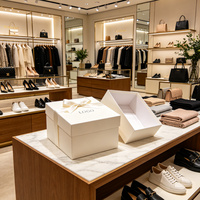 Boîte cadeau pliante magnétique de luxe blanche avec logo personnalisé, fermeture magnétique, boîte d'expédition en carton pour l'emballage de chaussures et de vêtements