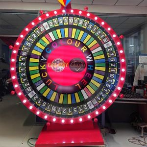 Huaxi <span class=keywords><strong>ล้อ</strong></span>นำ<span class=keywords><strong>โชค</strong></span>สุดๆ2.4เมตรไฟเทศกาลคริสต์มาสหมุนได้รางวัล<span class=keywords><strong>ล้อ</strong></span>เงินสดอิสระทำจากไม้ AC 220V - Product Image 5