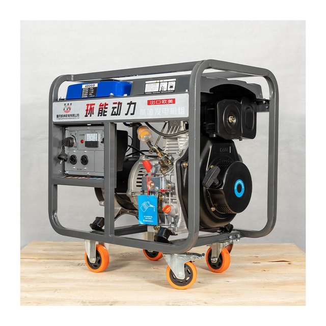 Single Cylinder Engine Trade Electrico Generador for Sale / Portable 7kVA 5kW Electric Start 5 kW Power 7kW Diesel Generator