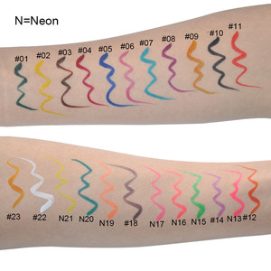 Eyeliner liquide 23 couleurs avec logo personnalisé Vente en gros Eyeliner minéral mat imperméable en tube blanc <span class=keywords><strong>rose</strong></span> Marque privée Néon - Product Image 6