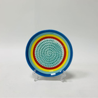 Heetverkopende groothandel keramische mini raspplaat klassieke ronde puntige felgroene keramische gember-knoflook raspplaat