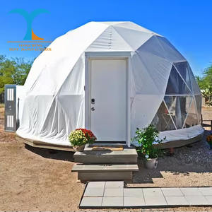 Fábrica al por mayor <span class=keywords><strong>de</strong></span> lujo <span class=keywords><strong>de</strong></span> acero cúpula tienda <span class=keywords><strong>casa</strong></span> iglú cúpulas geodésicas Camping para 6 M Domo Geodesico tiendas <span class=keywords><strong>de</strong></span> campaña con energía Solar - Product Image 2