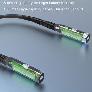עיצוב מקצועי USB נטענת ייחודית LED צוואר תלוי אור קריאה מנורת ספר צוואר גמיש
