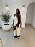 Pantalon droit rayé noir et blanc Europe/Afrique, haut court sans manches - Ensemble deux pièces pour femmes, vêtements pour femmes