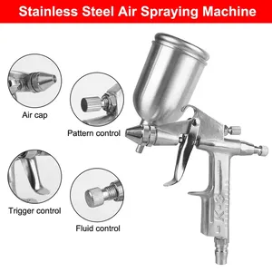 Pistolet à air comprimé haute pression K3-0.5mm à alimentation par gravité 0.5mm pour la peinture automobile et les outils de réparation, pulvérisateur de peinture professionnel - Product Image 1