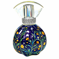 Botol Parfum Kaca Kosong Motif Bunga Berbintang Matte Cetak Sablon, Dekorasi Mewah, 30ml 50ml 100ml, Promo Hot Sale