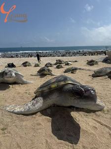 Sculpture <span class=keywords><strong>de</strong></span> <span class=keywords><strong>tortue</strong></span> <span class=keywords><strong>de</strong></span> <span class=keywords><strong>mer</strong></span> géante réaliste en résine, conçue sur mesure pour l'art et les objets <span class=keywords><strong>de</strong></span> collection - Product Image 2