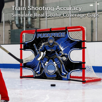 Bâche de tir de hockey PUCKPROS, cible de tir robuste pour entraînement de hockey sur glace en extérieur, équipement de hockey sur glace