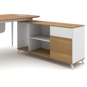 Scrivania da Ufficio Moderna Convertibile ed Estensibile in Legno per 4 Persone - Product Image 6