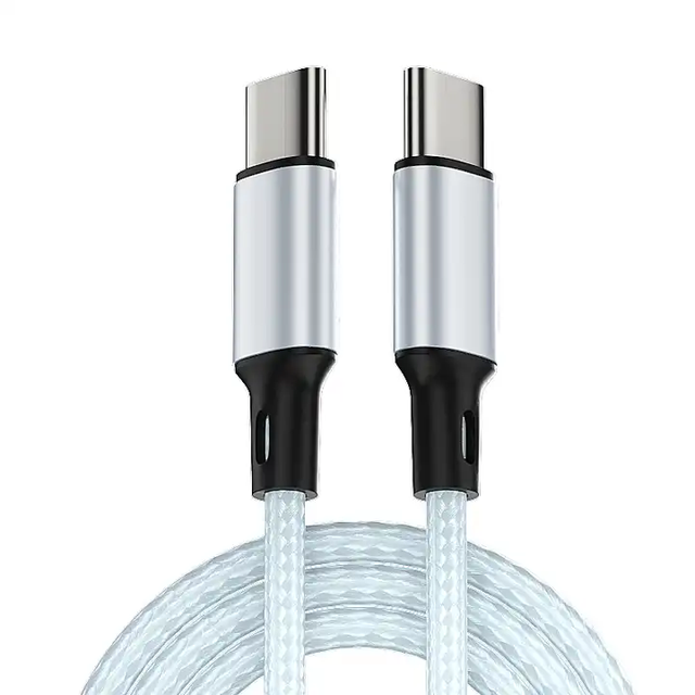 OEM 60W 3A Fast Charging Cables Type C New USB C Nylon Mobile Cellphone Cable Light for Apple iPhone 15 Pro Max Plus