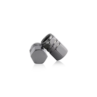 Bouchons de valve de pneu de voiture en aluminium avec logo laser personnalisé pour voiture, moto, camion