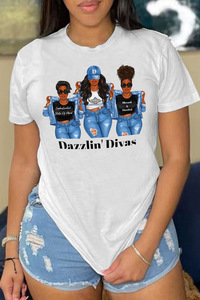 T-Shirt Casual da Donna di Marca alla Moda, Magliette Streetwear con Design Grafico e Stampa Digitale - Product Image 5