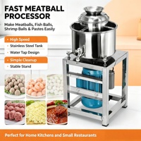Batteur à viande direct usine avec réservoir en acier inoxydable à mélange rapide pour boulettes de bœuf, crevettes, pâte d'ail, petite entreprise