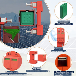 40KA T2 2P 3P 4P 500V 600V 800V 1000V 1500V <span class=keywords><strong>solare</strong></span> PV DC SPD dispositivi di <span class=keywords><strong>protezione</strong></span> contro le sovratensioni - Product Image 3