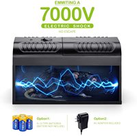Piège à rongeurs électronique haute tension EPA pour intérieur et extérieur, à choc électrique, pour la chasse aux souris, rats, taupes, campagnols et martres