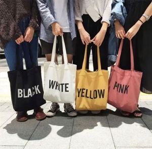 Hot Sell Custom Printed Logo Office Travel Organic Cotton <b>Large</b> Color Recyclable <b>Canvas</b> Shopping Tote <b>Bag</b> - Product Image 2