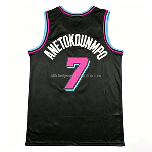 Maillot de basketball homme style 2026 tendance, brodé, 7 Giannis Antetokounmpo 13 Bam Adebayo 3 <span class=keywords><strong>Dwyane</strong></span> <span class=keywords><strong>Wade</strong></span> S-2XL - Product Image 3