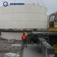 QIC 100 tonnes réservoir de silo de ciment petit mobile 50 tonnes-300 tonnes silo de ciment de type boulonné stockage de silo en acier de ciment