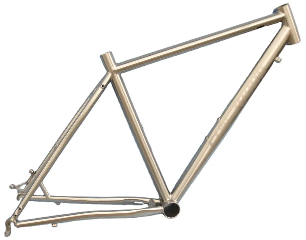 Haofutan G.R9 Titanium trekking Frame ,Belt Drive Splitter and Rohloff Sliding Dropouts titanium bike frame plus