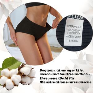 Braguitas Menstruales Impermeables de Algodón Acanalado de 4 Capas para Mujer, a Prueba de Fugas, para Flujo Abundante, Ropa Interior para Incontinencia - Product Image 6