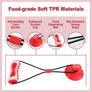 Juguete masticable de goma novedoso para limpieza dental de perros, resistente a mordeduras, para limpiar los dientes y los huesos, con forma de hueso y cepillo de dientes, para uso transfronterizo. - Product Image 3