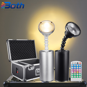 Paquete de 20 Mini Luces Pinspot de 10W con Estuche, Recargables, Inalámbricas, DMX, LED, para Bodas y DJ - Product Image 1