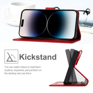 Funda de Cuero con Diseño de Gato y Nubes, Antigolpes, con Cierre Magnético y Carcasa Interior Protectora para iPhone 17 Pro <span class=keywords><strong>Max</strong></span> - Product Image 3