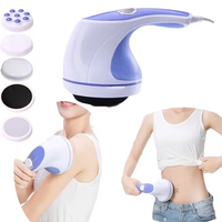 Marteau de massage électrique anti-cellulite pour le corps entier, vente chaude 2025, massage amincissant, vibro, 4 têtes de massage, minuterie