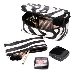 Hot Selling High-End Handbag Fashionable <b>Waterproof</b> PU Cosmetic <b>Bag</b> with Zipper Closure for <b>Toiletries</b> and Skin Care - Product Image 2